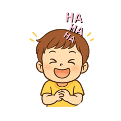 かわいい男の子スタンプです