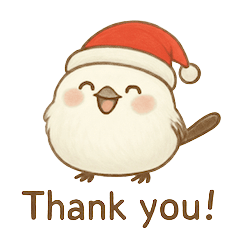 Santa Hat Long-tailed Tit