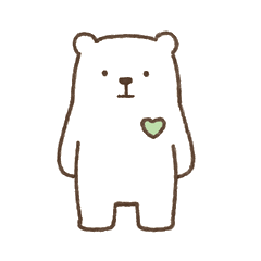 しろくまの推し活スタンプ