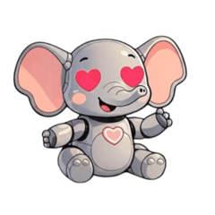 robotic baby elephant