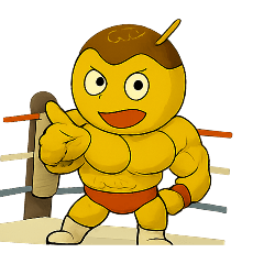 戦え！たこ焼きマッチョマスクスタンプ