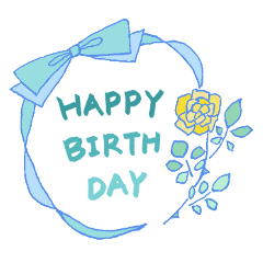 上品な大人女子へ・花の和洋日常スタンプ