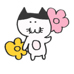 カラフル帽子にゃんこ