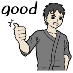 英語スタンプシンプル 男