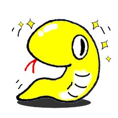 白へびしゃんと金へびしゃん♪