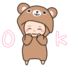 もちもちほっぺのこどもスタンプ