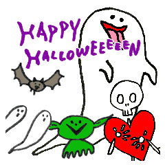 おばけスタンプ　ハロウィン仕様