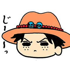 ONE PIECEのシュールなスタンプ