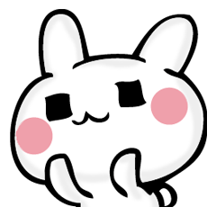 ゆるりウサギのスタンプ