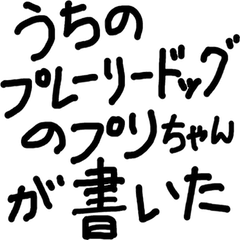 うちのプレーリードッグのプリが書いた