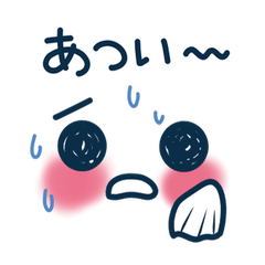 動く！元気が出る言葉(夏・顔文字4)