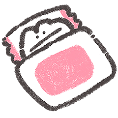 もくもくちゃんの文字なしシンプルスタンプ