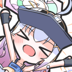 天使とエルフのハーフちゃんスタンプ