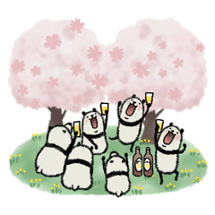 【春】豆パンダまみれ/大人丁寧