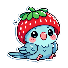 春爛漫なサザナミインコ