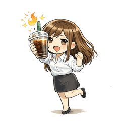 Coffee Lover Office Girl