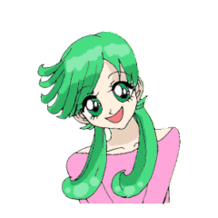 HUA YAO-green hair girl-mood life