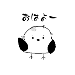シマエナガ三兄弟の朝の日常