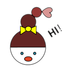 まりちゃんスタンプです