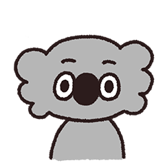 たぬきゅんフレンズ コアラさんのスタンプ