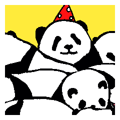 お茶目なパンダ
