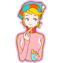 仏蘭西 女子高生「モルガン」