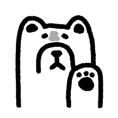 キレ気味のシロクマ