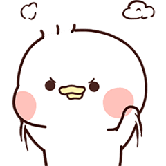 【動く】かわいく怒るアヒルくん