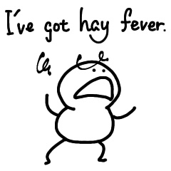 ジタバタくん 9.（花粉症）