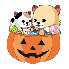 ぷちゃこ＆ぷっちゃま ハロウィン編