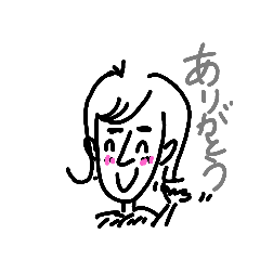 似顔絵あいさつyuko編