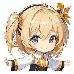 元気少女スタンプ