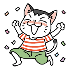 ねこたま気分-英語版スタンプ