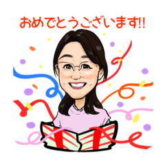 みほこのほんわかにがおえスタンプ