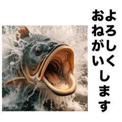 ガサガサ採集スタンプだもん　　会いに鯉味