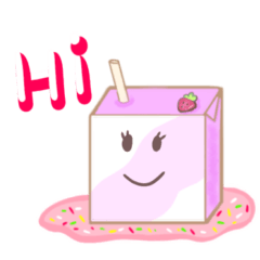Cute milk box