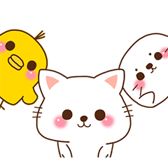 ゆるカワ♪毎日使えるスタンプです。