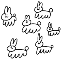 うさぎたちのかんじょう