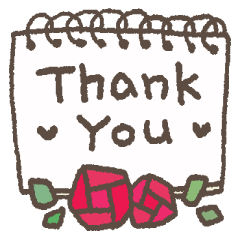 適度にかわいい＊感謝と挨拶に花を添えて