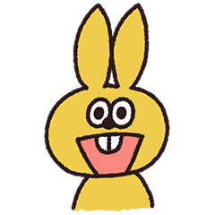 たぬきゅんフレンズ ラビやんのスタンプ