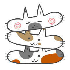 ペチャ猫スタンプ