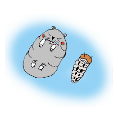 幼虫？いいえ、ハムスター