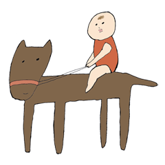 自由気ままな赤ちゃん