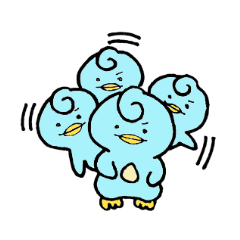 巻き髪ペンギンのクリ太