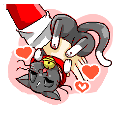 なかよし白黒猫