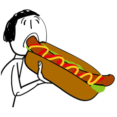 おなかが鳴っちゃうスタンプ2