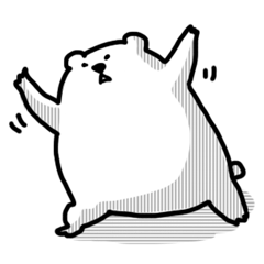 がんばるしろくま