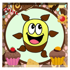 使いやすい！カラフルでお菓子なスタンプ