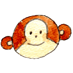 うっきぃちゃんのほのぼのスタンプ