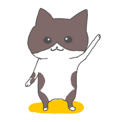 はちわれ猫さんスタンプ！3